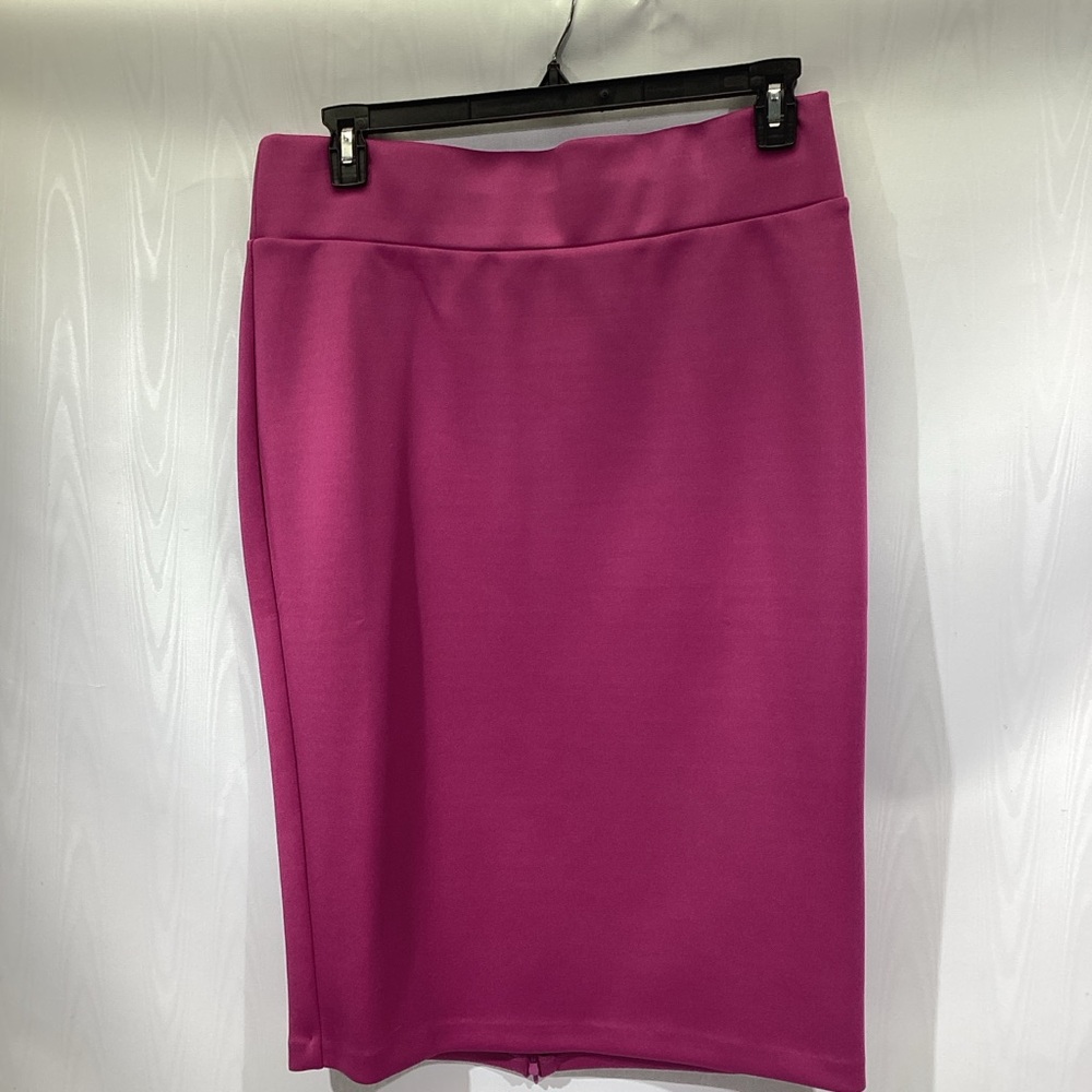 ELOQUII Neoprene Skirt Raspberry Pink Size 14 NWOT MINT!
